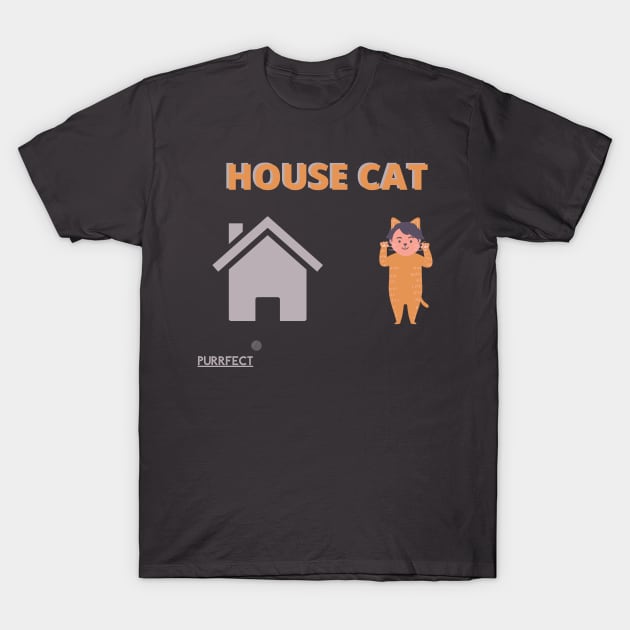 House Cat T-Shirt by dmangelo